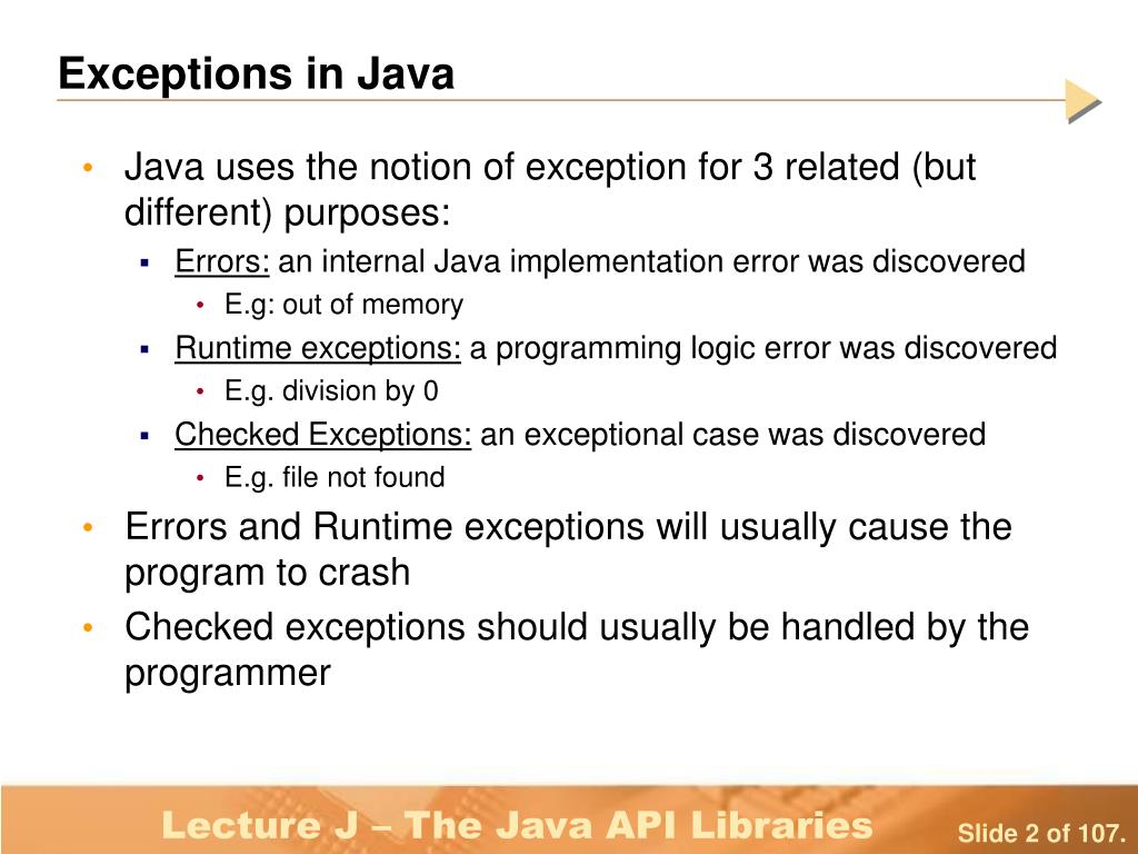 PPT Lecture J The Java API Libraries PowerPoint Presentation, free