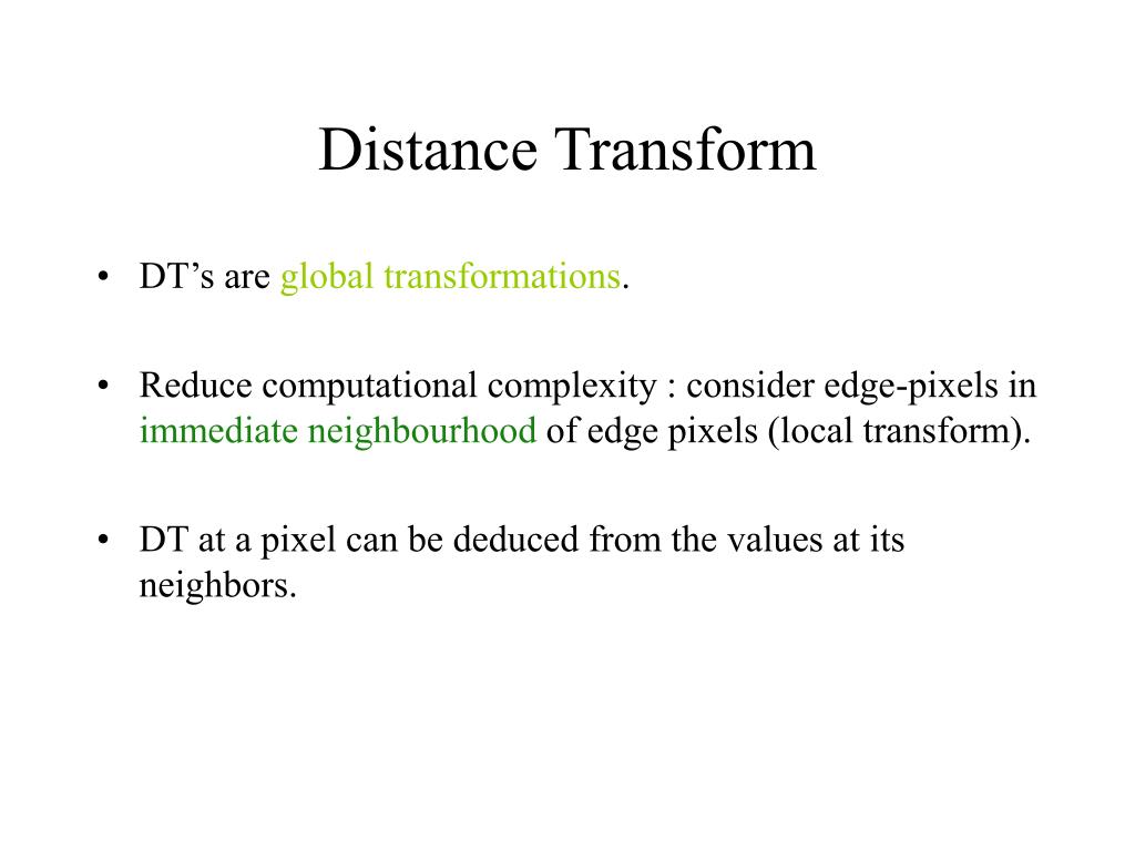 PPT Chamfer Matching & Hausdorff Distance PowerPoint Presentation