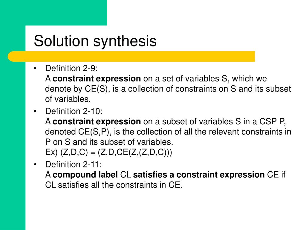 PPT Chapter 2) CSP solvingAn overview PowerPoint Presentation, free