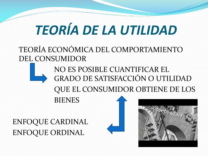 PPT OFERTA Y DEMANDA 1. LA TEORÍA DE LA UTILIDAD Y DE LA DEMANDA