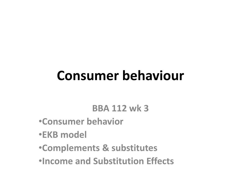 PPT - Consumer behaviour PowerPoint Presentation, free download - ID:876702