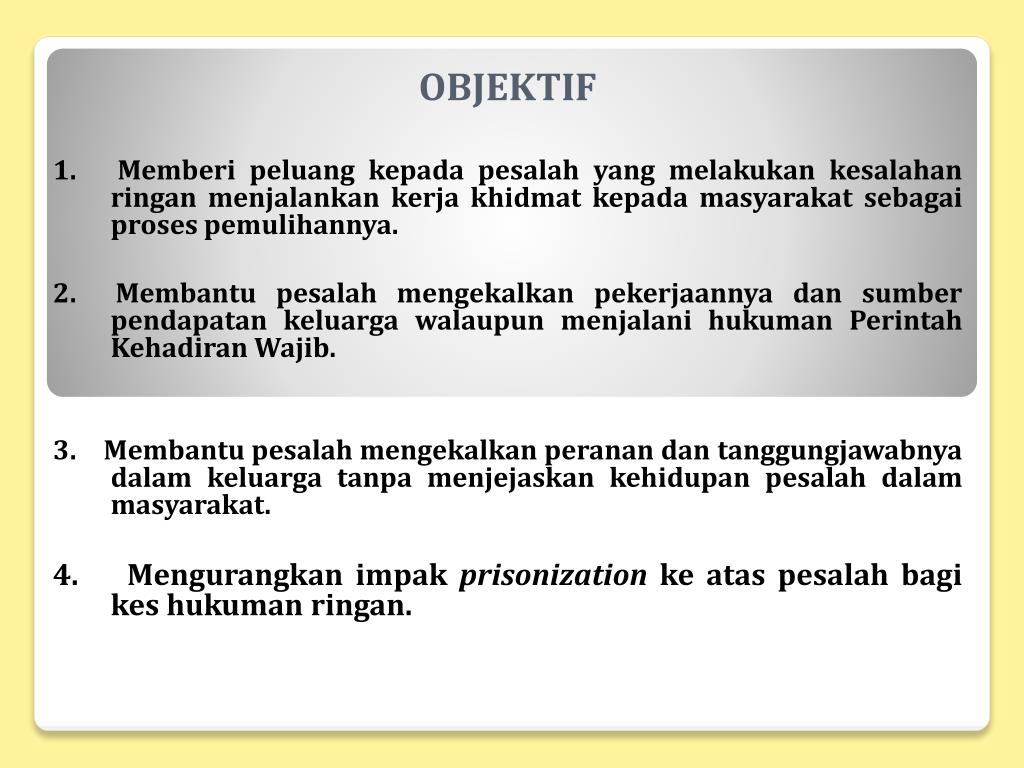 maksud perintah khidmat masyarakat