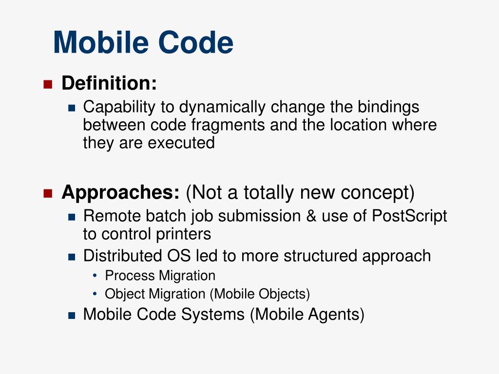 PPT Designing Distributed Applications using Mobile Agents PowerPoint