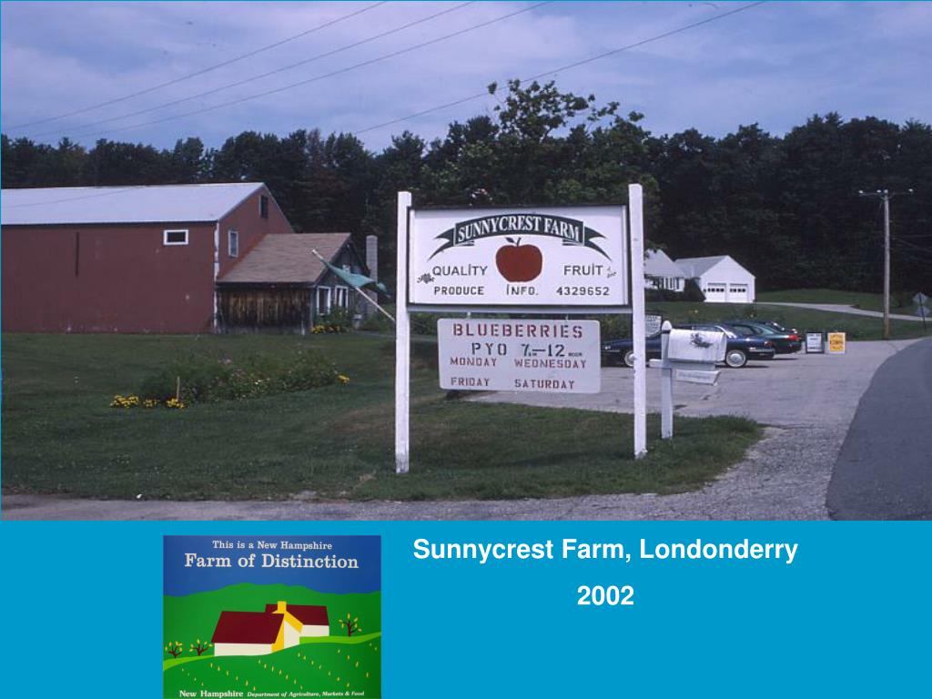 PPT New Hampshire Farms of Distinction 19972005 PowerPoint