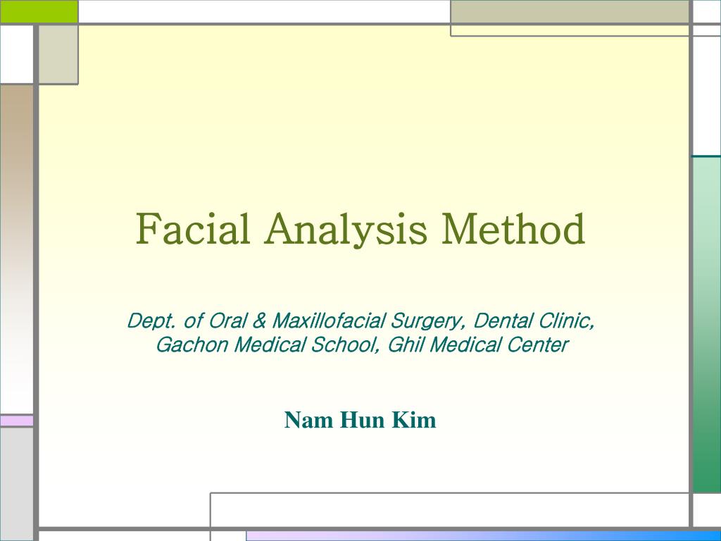 PPT Facial Analysis Method PowerPoint Presentation, free download