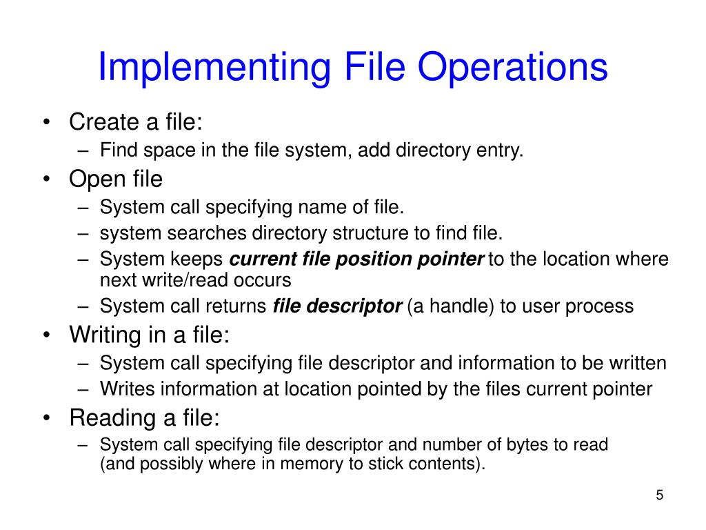 PPT File Systems Implementation PowerPoint Presentation, free