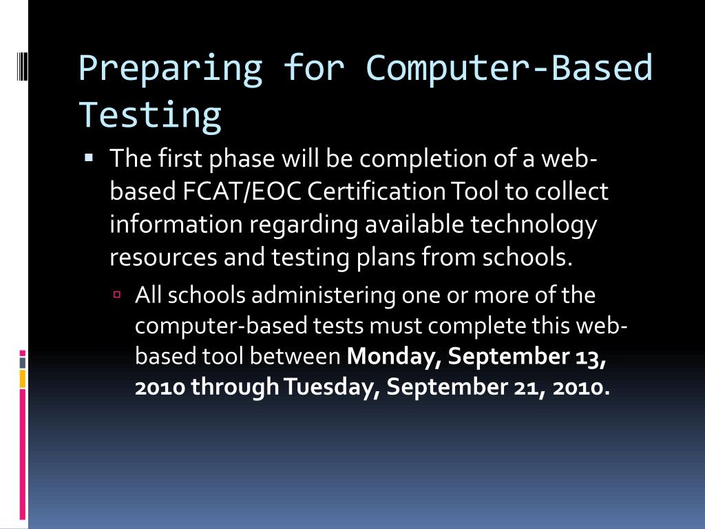 PPT Preparing for Computerbased Testing PowerPoint Presentation