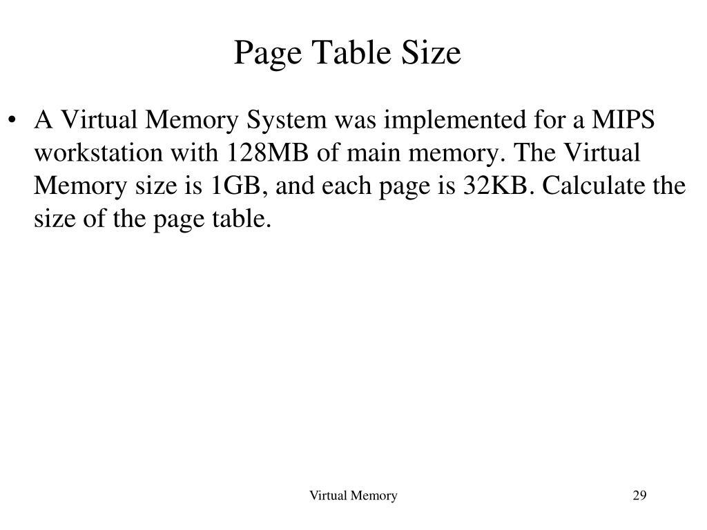 PPT Virtual Memory PowerPoint Presentation, free download ID885229