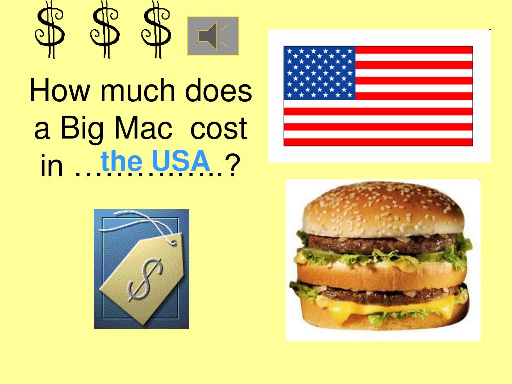 PPT All prices from the Big Mac index and HERE PowerPoint