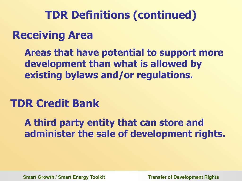 PPT Transfer of Development Rights TDR PowerPoint Presentation, free download ID889233