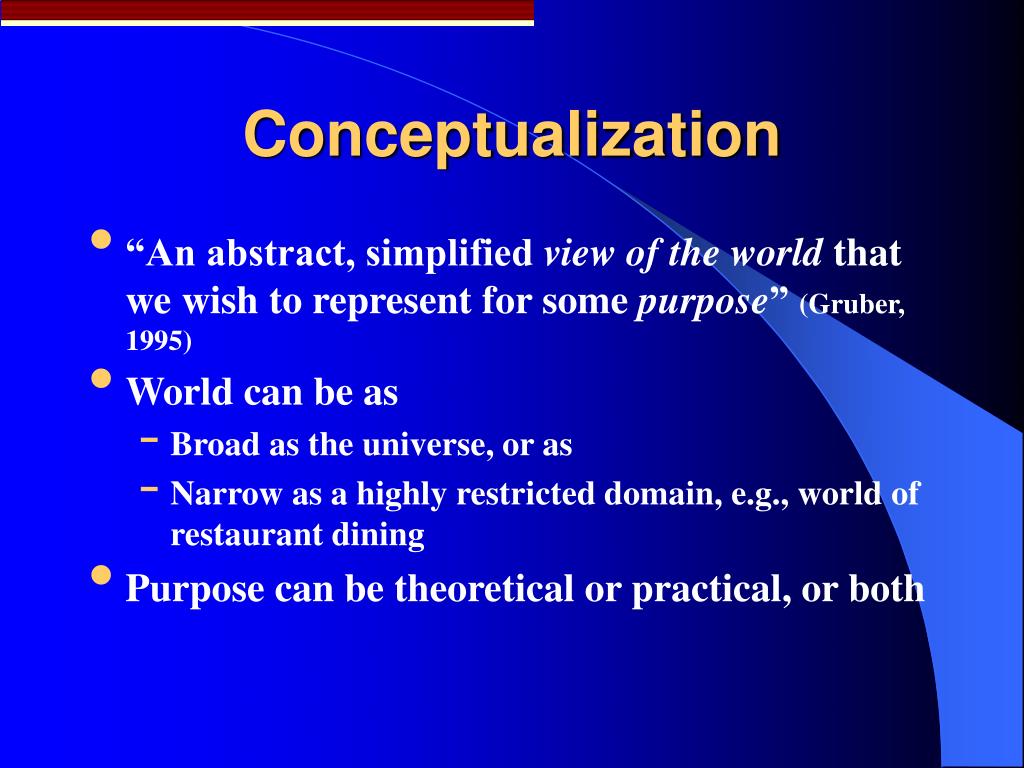PPT - Conceptualizing the World: Lessons from History Alexa T. McCray
