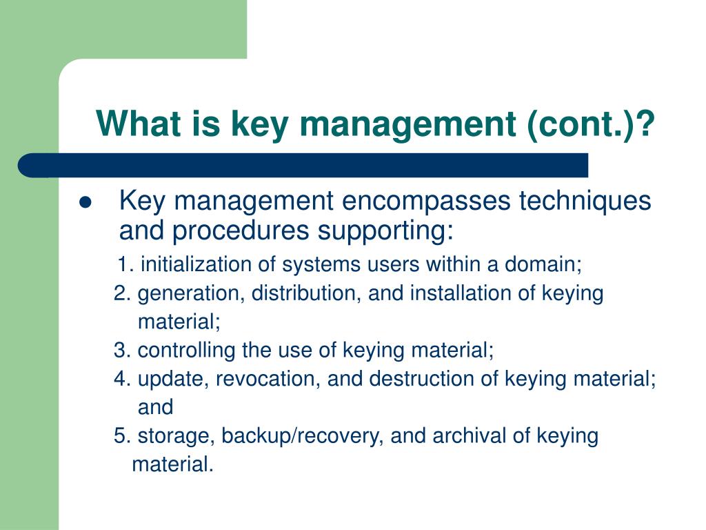 PPT Key Management in Cryptography PowerPoint Presentation, free