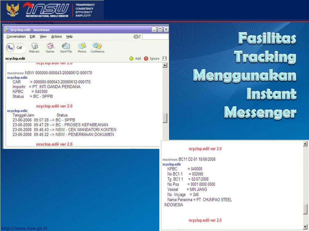 PPT Pelayanan Kepabeanan D engan Indonesia National Single Windows