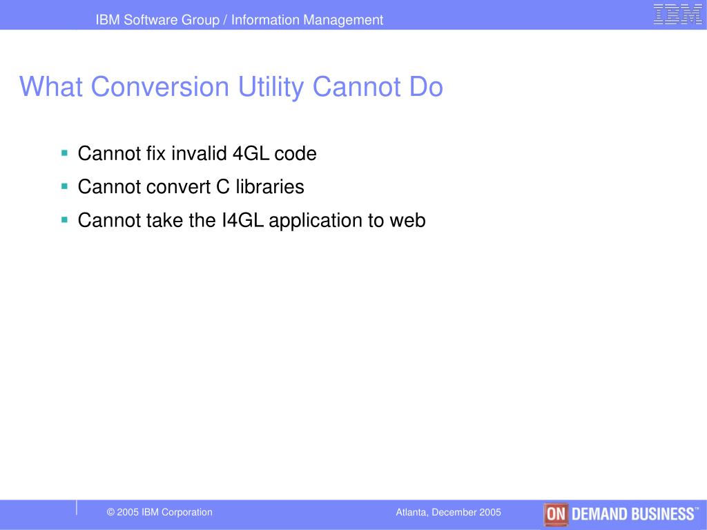 PPT Converting Your Informix 4GL Application to EGL PowerPoint