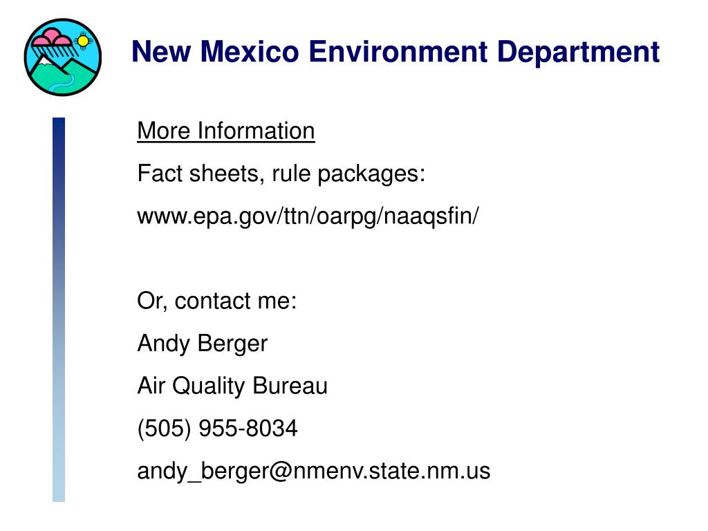 PPT New Mexico Environment Department PowerPoint Presentation, free download ID896728