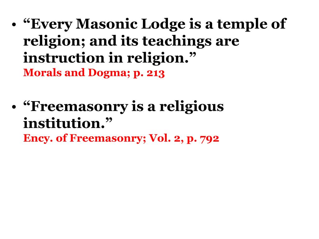PPT MASONRY A False Religion PowerPoint Presentation, free download
