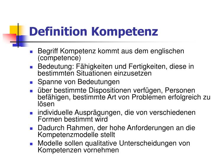 PPT Kompetenzmodell nach Jakob Ossner PowerPoint Presentation ID897755