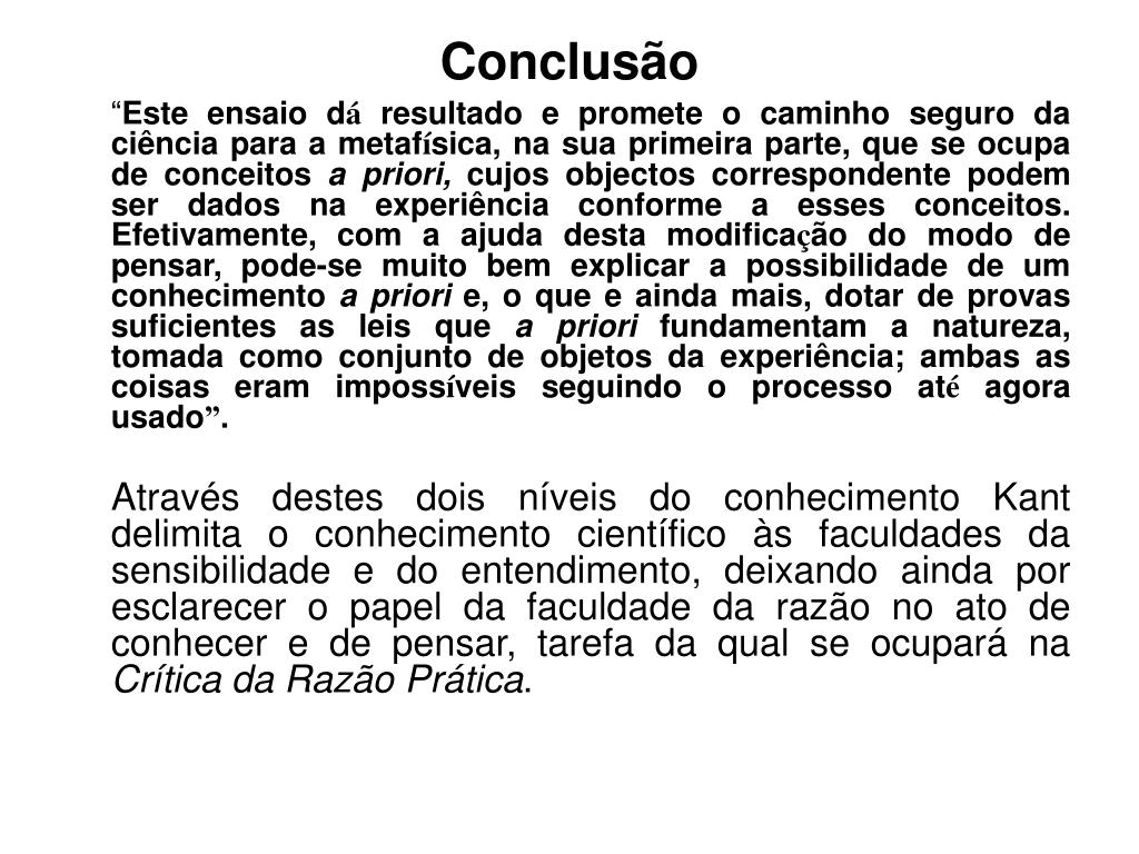 PPT Teoria do Conhecimento Immanuel Kant (17241804) PowerPoint