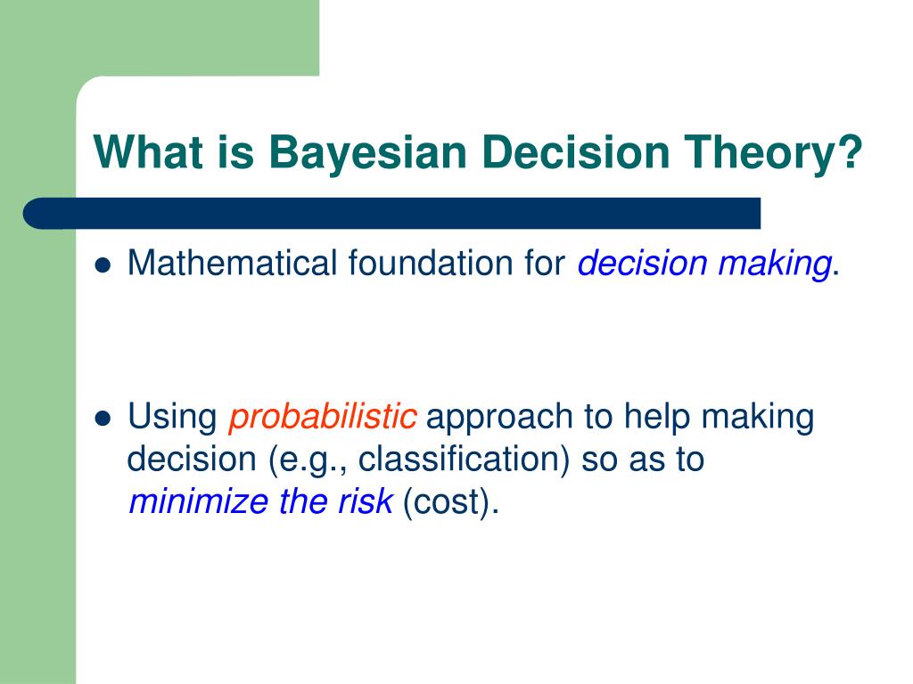 PPT Bayesian Decision Theory (Classification) PowerPoint Presentation