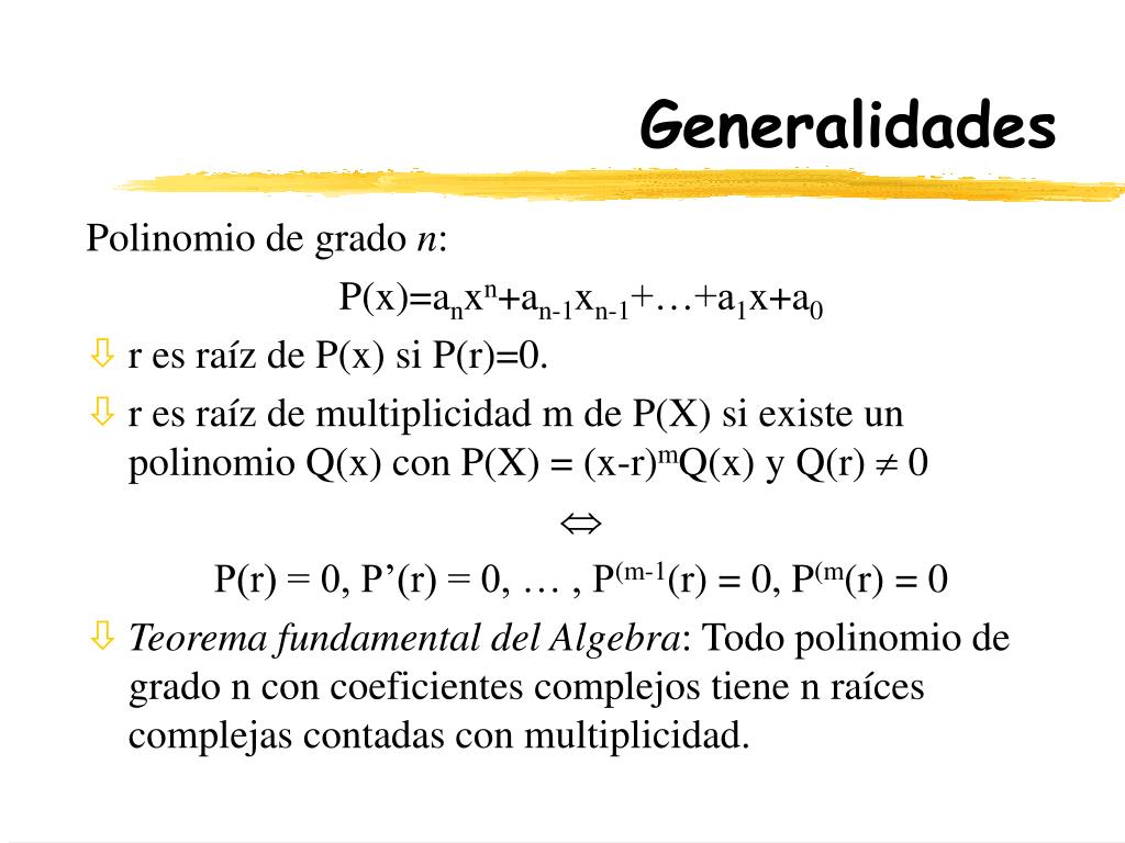 PPT RAICES DE POLINOMIOS PowerPoint Presentation, free