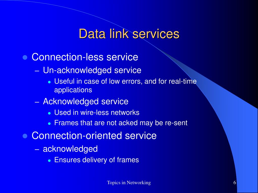 PPT Data Link Layer Services and Protocols PowerPoint Presentation