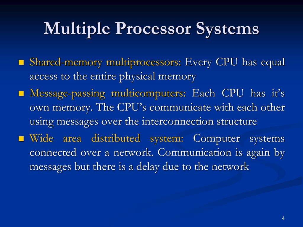 PPT Chapter 8 1 Multiple Processor Systems PowerPoint Presentation