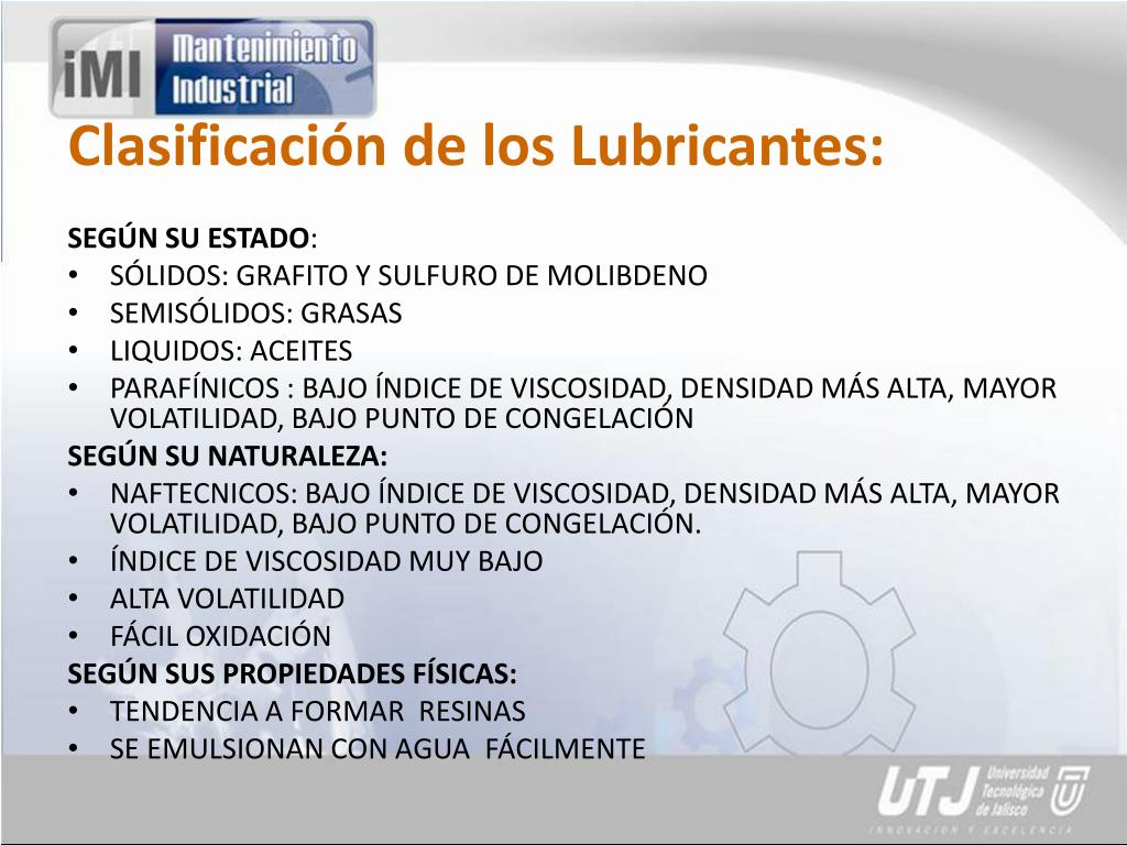 PPT LUBRICANTES PowerPoint Presentation, free download ID905500