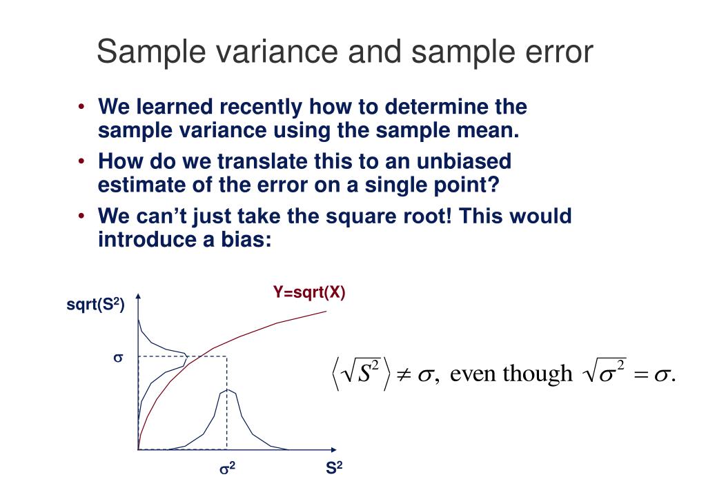 PPT Sample variance and sample error PowerPoint Presentation, free