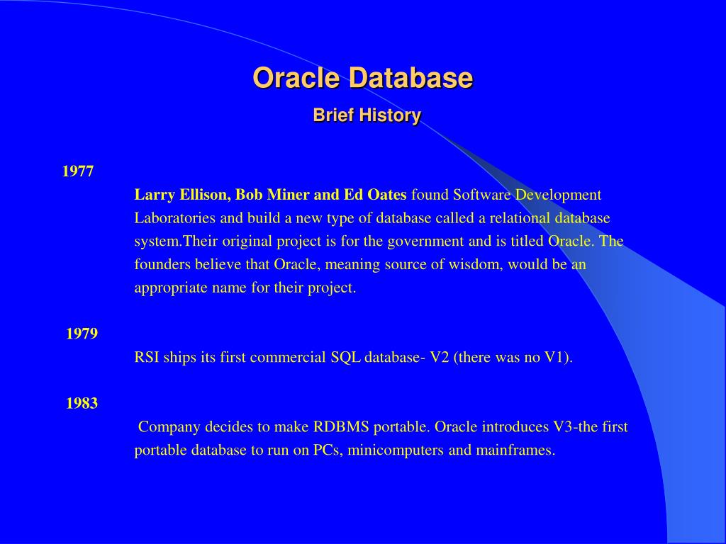PPT Oracle Database PowerPoint Presentation, free download ID908139