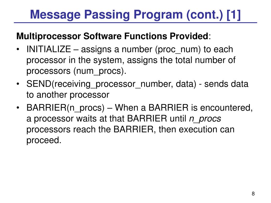 PPT Message Passing Models PowerPoint Presentation, free download