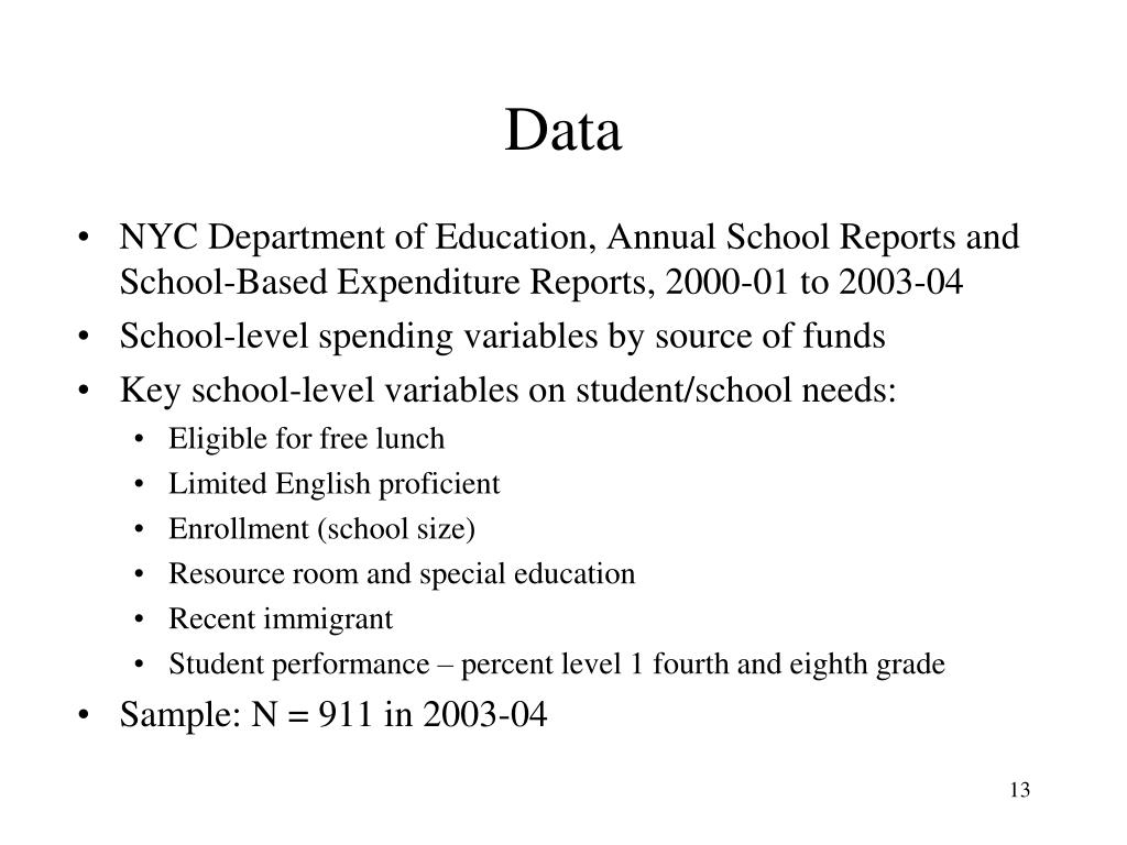 PPT Why Do Some Schools Get More and Others Less? An Examination of