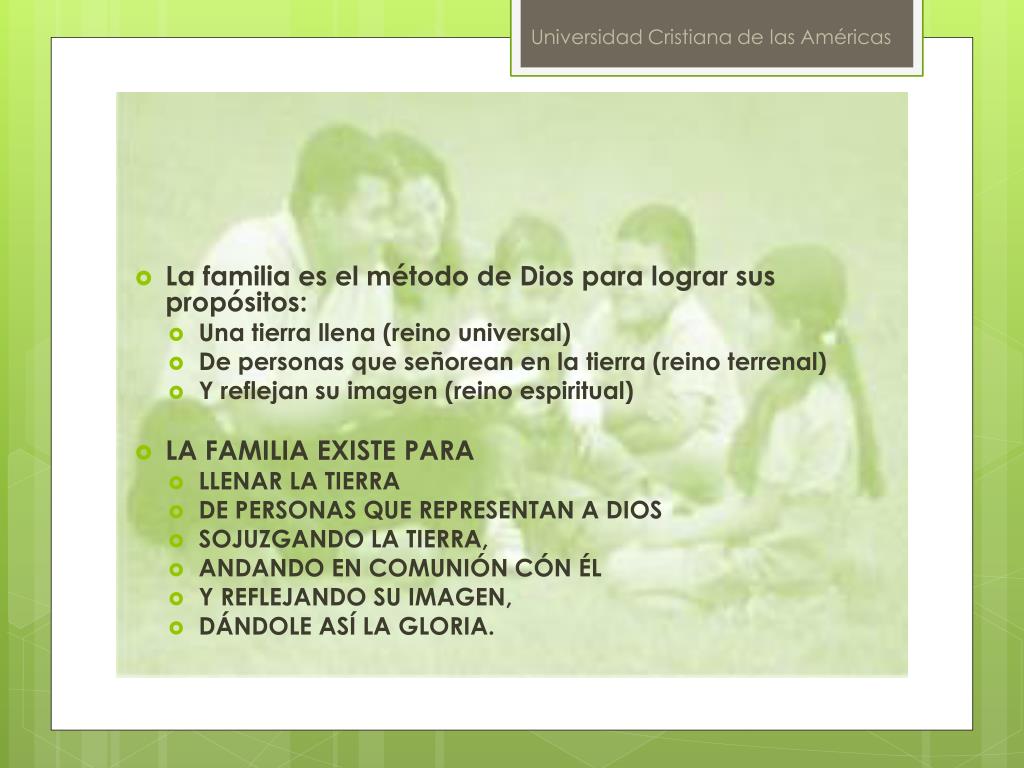 PPT La Familia en el Plan de Dios PowerPoint Presentation, free