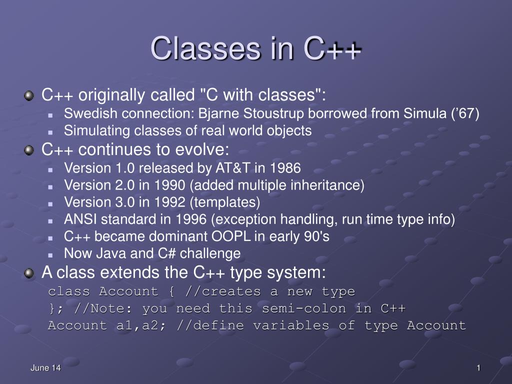 PPT Classes in C++ PowerPoint Presentation, free download ID911547
