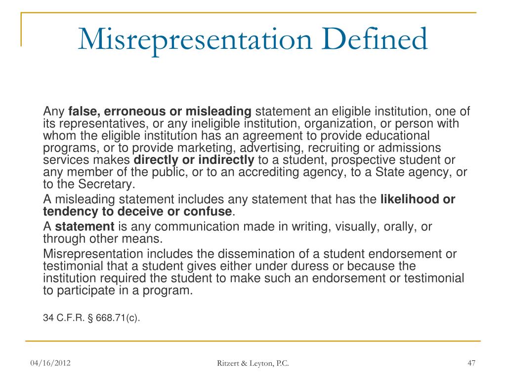 PPT Title IV Program Integrity Regulations State Authorization