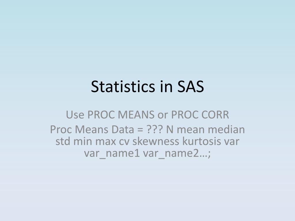 PPT Introduction to SAS PowerPoint Presentation, free download ID