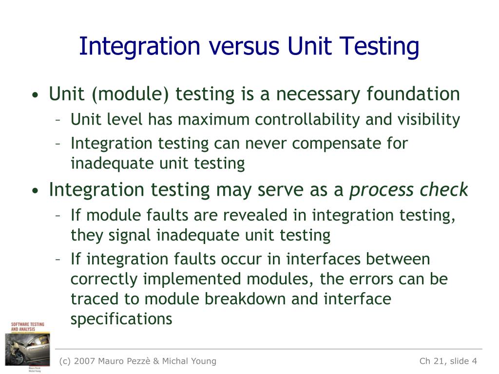 PPT Integration and Componentbased Software Testing PowerPoint