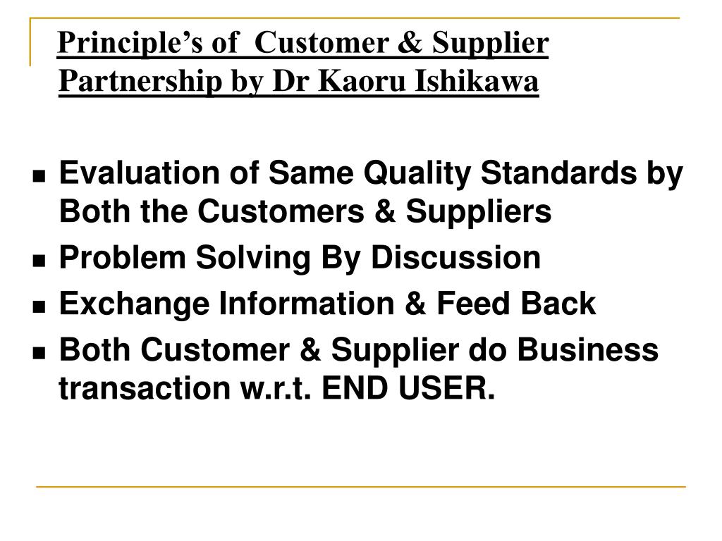 PPT SUPPLIER PARTNERSHIP PowerPoint Presentation, free download ID