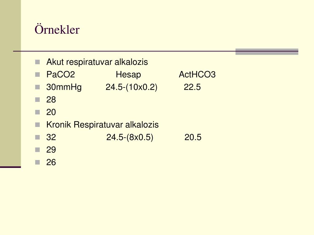 PPT Arter Kan Gazları Örnek Olgular PowerPoint