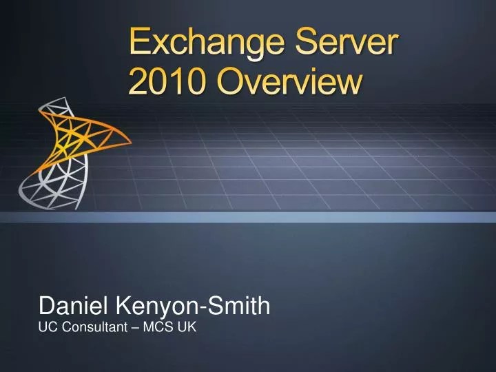 PPT Exchange Server 2010 Overview PowerPoint Presentation, free