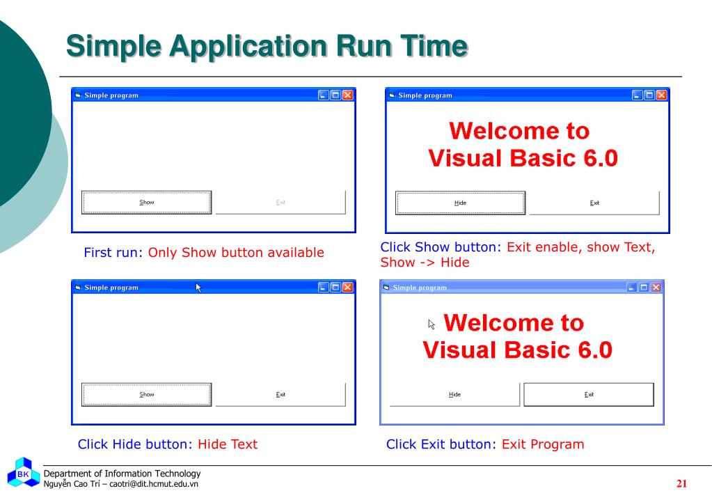 PPT Foundation of Computer Programming Visual Basic 6.0 Programming