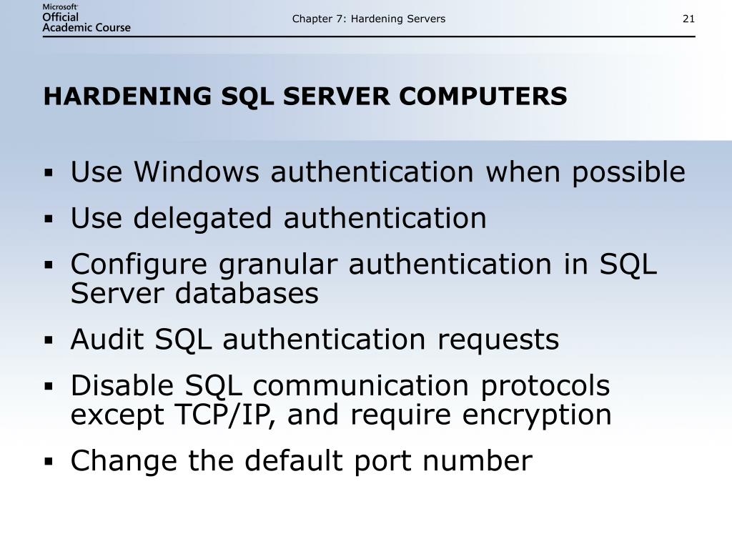 PPT HARDENING SERVERS PowerPoint Presentation, free download ID93591
