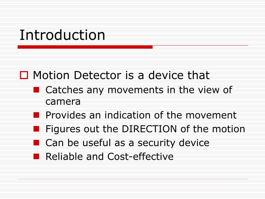 PPT Motion Detection PowerPoint Presentation, free download ID938140