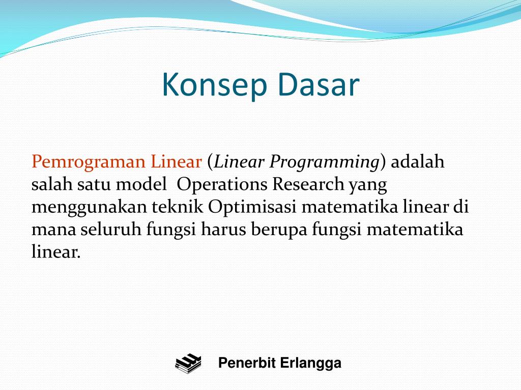 PPT Operations Research Jilid 1, Drs. Siswanto , M.Sc. PowerPoint