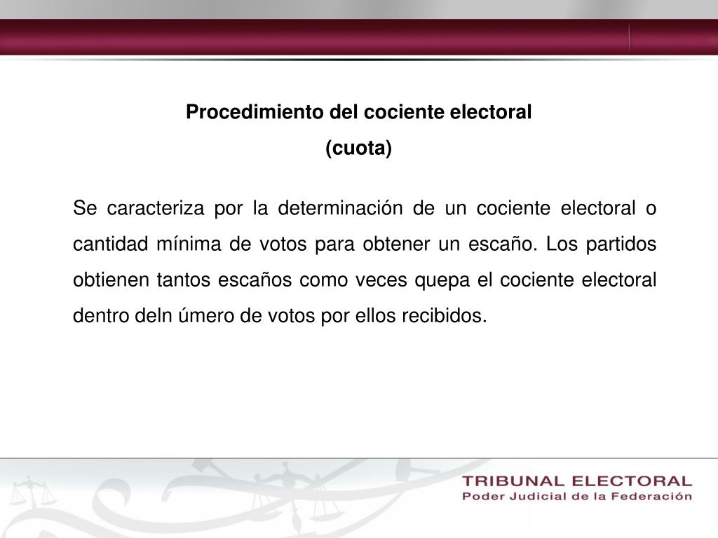 PPT SISTEMAS ELECTORALES Y SISTEMAS DE PARTIDOS PowerPoint