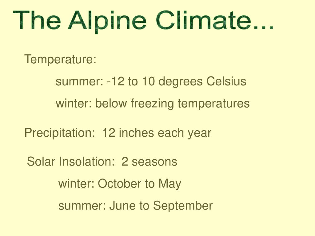 PPT Alpine Biome PowerPoint Presentation, free download ID94055