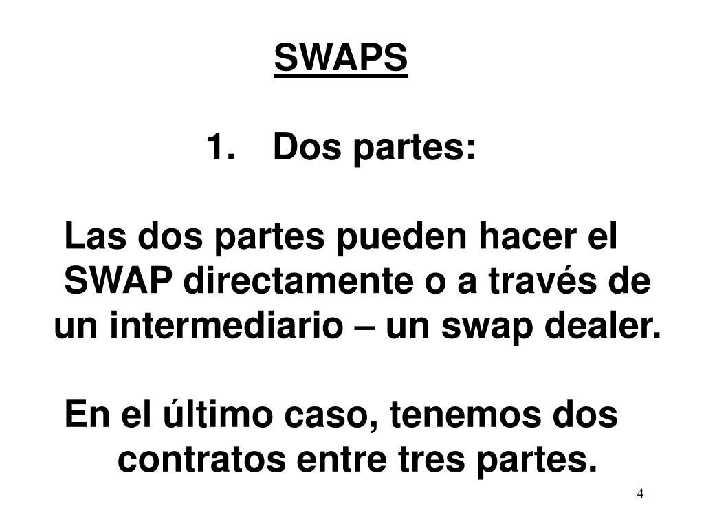 PPT CAPÍTULO SEIS SWAPS Swaps de tasas de inter é s Swaps de divisas