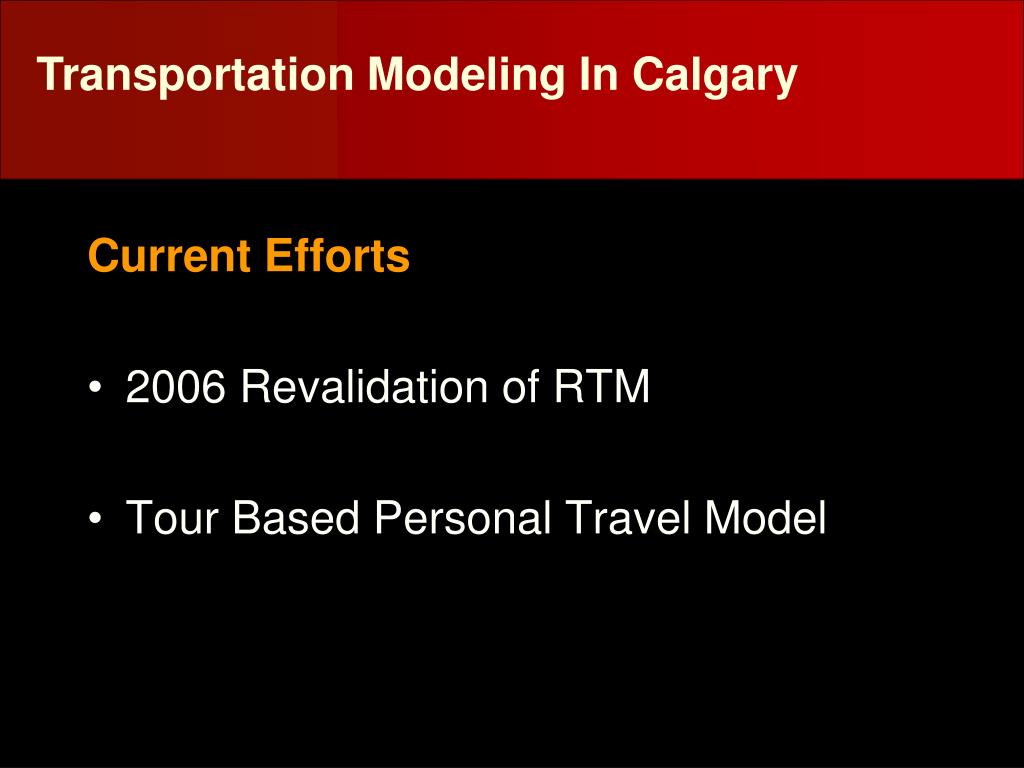 PPT Calgary Taking Modeling in a Different Direction PowerPoint