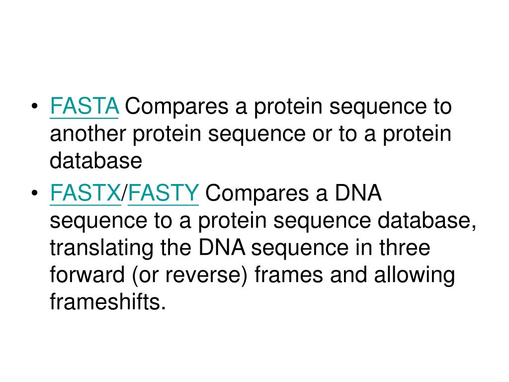 PPT FASTA and BLAST PowerPoint Presentation, free download ID948138