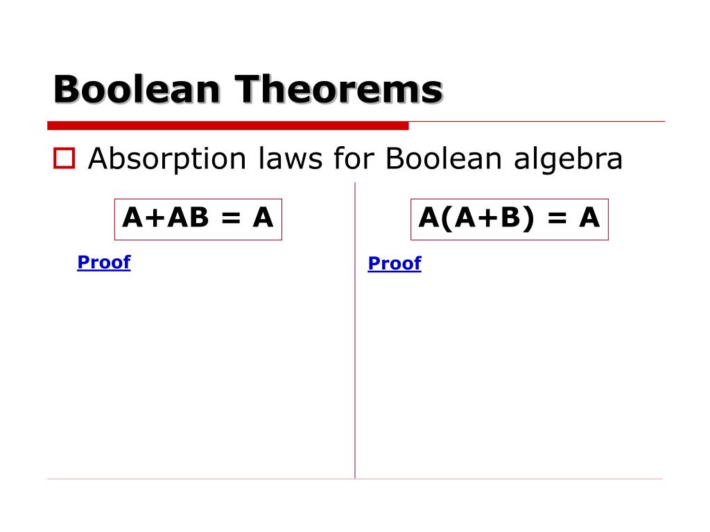 PPT พีชคณิตบูลีน PowerPoint Presentation, free download ID948545
