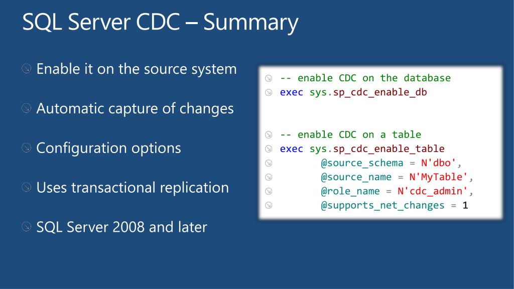 PPT Incremental ETL Using CDC for SQL and Oracle with SQL Server Integration Services (SSIS